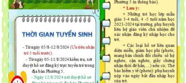 THÔNG BÁO TUYỂN SINH